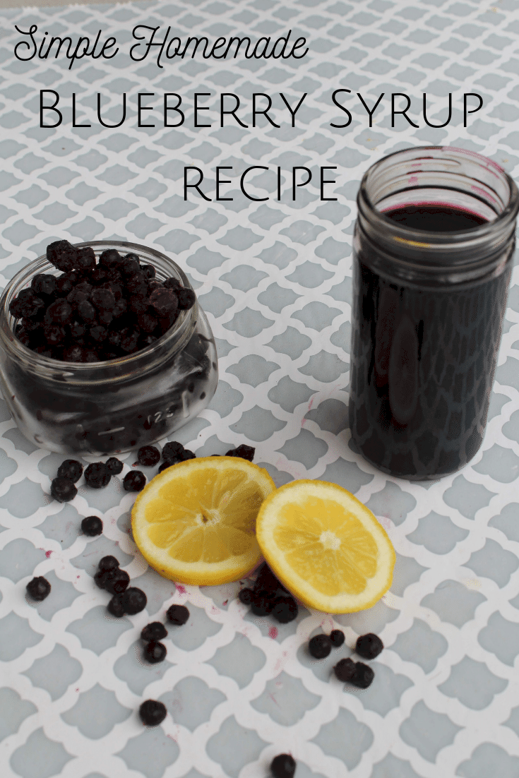 Simple homemade blueberry syrup recipe.... | The Diary of a Frugal Family