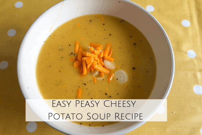 Easy peasy cheesy potato soup recipe.