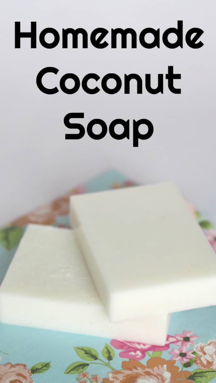 Homemade coconut soap