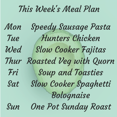 This week's meal plan - the one with all the shortcuts.... | The Diary ...